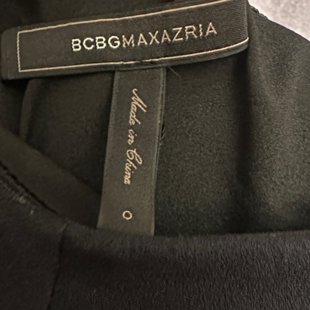 BCBGMaxAzria Black One-Shoulder Ruffle Dress - Picture 3 of 3